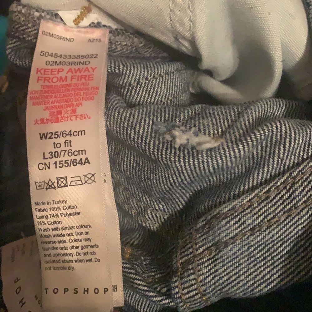 Topshop Mom Mid Wash Blue Jeans - Picture 5 of 5